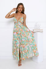 Garden Glory Maxi Dress Green