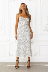Botanical Gardens Midi Dress Cream