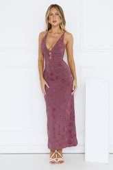 Summer Rain Maxi Dress Purple