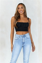 Katherina Crop Black