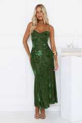 Wildflower Vibe Maxi Dress Green