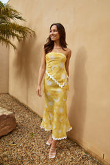 Reach The Stars Maxi Skirt Yellow