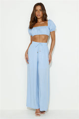 Totally Chill Crop Top Blue